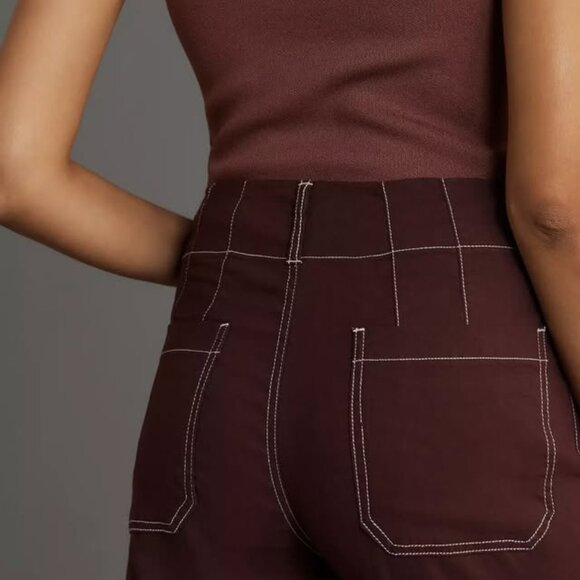 Anthropologie Maeve Colette Wide Leg Cropped Pants - Picture 3 of 4